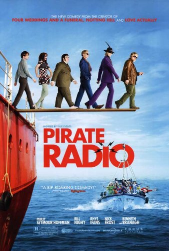 Pirate Radio Movie Poster (27 x 40 Inches - 69cm x 102cm) (2009) -(Philip Seymour Hoffman)(Bill Nighy)(Rhys Ifans)(Nick Frost)(Kenneth Branagh)(Tom Sturridge)
