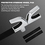 TMBMLPP Heavy Duty Car Steering Wheel Lock, Car Anti-Theft Device, Universal Car Anti Theft, Adjustable Crook Locks, Retractable Wheel Steering Lock with 3 Keys,for Auto SUVs Trucks,Black（43.5-70.5cm） - Image 5