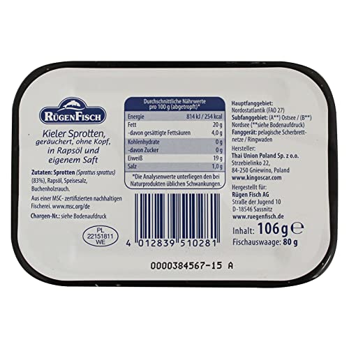 RügenFisch Kieler Sprotten, 106 g
