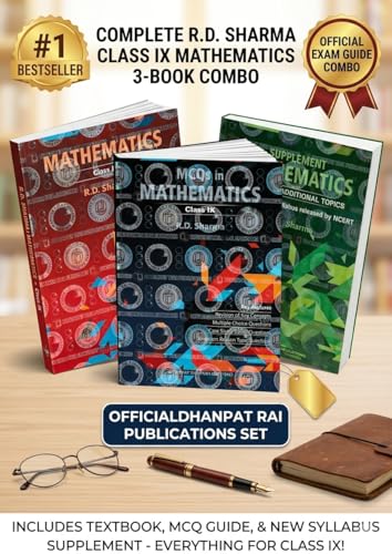Image of R.D. Sharma Class 9 Mathematics Combo (Set of 3 Books) - Main Textbook + MCQs + Additional Topics Supplement | New Edition 2026-27 For 2027 ... NCERT Syllabus | Dhanpat Rai Publications