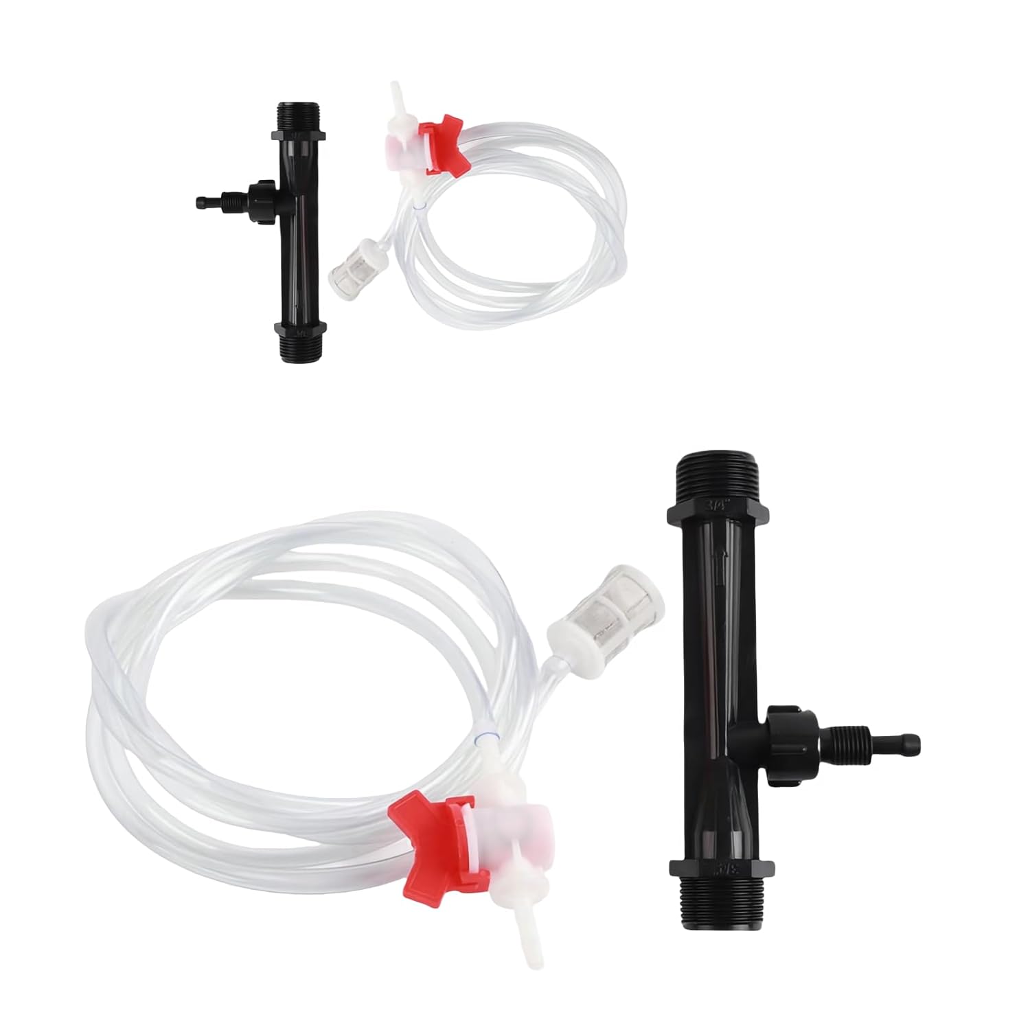 3/4 inch Venturi Injector, Venturi Fertilizer applicator for drip Irrigation Equipment That Draws in Fertilizer in Agricultural Irrigation Systems, 2 Sets 3/4inch