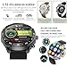 T95 Smart Watch with Earbuds for iPhone Android Smartphones 1.52 Inch Round Bluetooth Call Smartwatch Fitness Tracker All-in-one Smartwatches Long Time Standby TWS Music Watch for Men Women (Black)