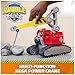 Rubble & Crew Charger's Mega Power Crane, Toy Truck with Charger Figure & 2 Detachable Tools, PAW Patrol Kids Toys for Boys & Girls Ages 3 and Up