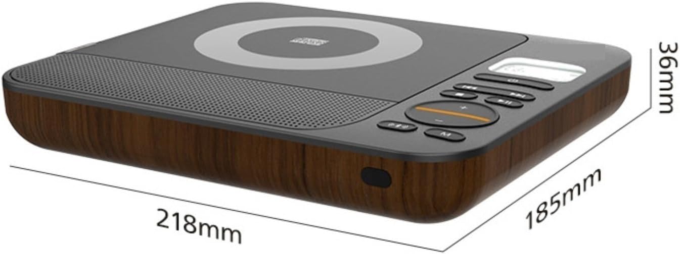 Mini CD Player Portable Bluetooth Speaker, with LCD Screen, Built-in Rechargeable Battery, Audio Output, for Home Party Travel Use