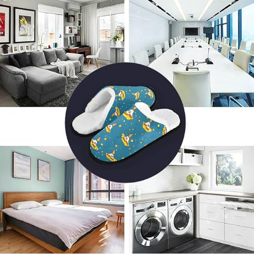 Slippers for Women Men, Memory Foam House Slippers Indoor Home Bedroom Spa Travel Shoes4