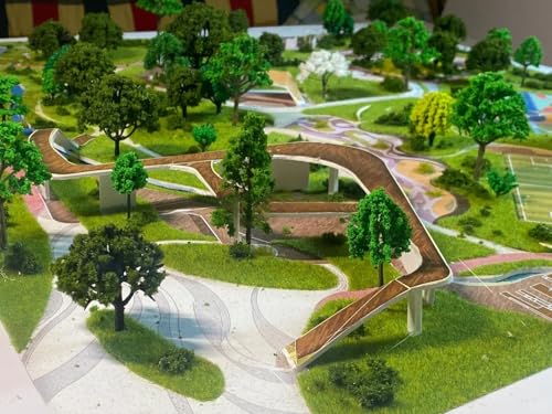 Tappeto Erboso Modellismo, 3 Pezzi, 50X50Cm, Erba Diorama, Modellazione Del Paesaggio - 2