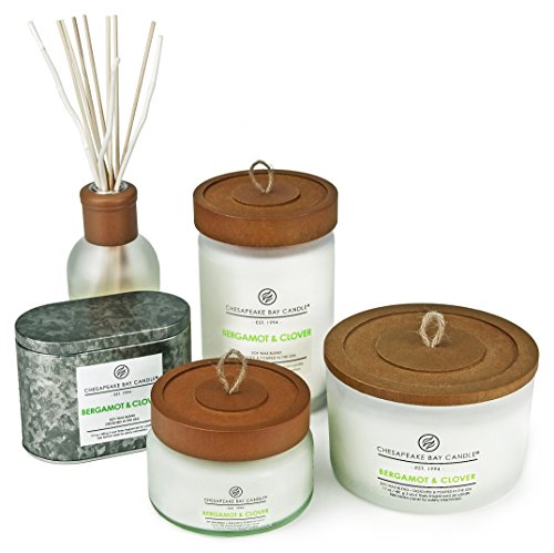 Chesapeake Bay Candle 3-Wick Scented Candle, Bergamot & Clover, Coffee Table Jar #TOP1