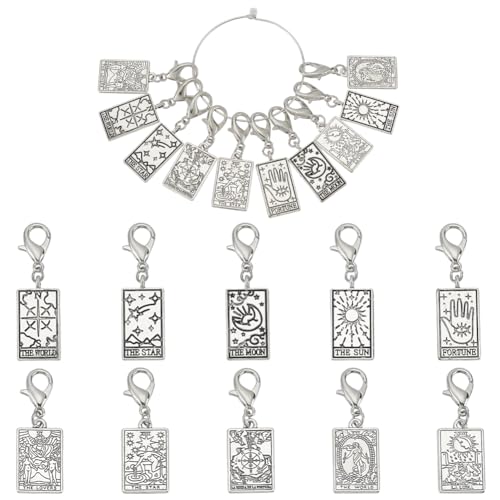 Marqueur de point soleil en argent antique ciselé pour mercerie