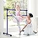 GYMAX Ballet Barre, Portable Pilates Barre Freestanding with Double Dance Bar Stable Construction, for Dancing Stretching Ballet (Purple)