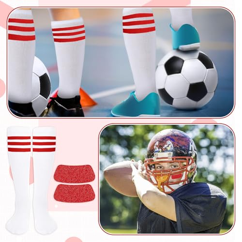 Image of Panitay 2 /12 /16 /24 Pairs Softball Soccer Socks Glitter Eye Black Stickers Team Spirit Accessories for Youth Women Sport Wear