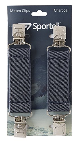 Sportoli Kids Elastic and Metal Glove and Mitten Clips with Snowman Accent - Fuchsia2