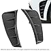 Yuecoom Car Fender Air Vent Trim Cover, Side Air Vent Trim, Pair Front Bumper Side Air Vent Trim Exterior Carbon Fiber Style Universal Decoration