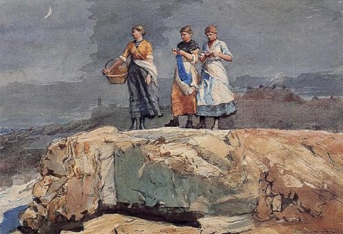 Tableau sur toile Winslow Homer pour habiller grand mur blanc