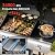 COWSAR 3 Burner Gas Grill, 34,000 BTU Stainless Steel BBQ Grill with Side Burner, Porcelain-Enameled Cast Iron Grates, Pull-Out Grease Tray for Patio, Backyard & Outdoor Cooking