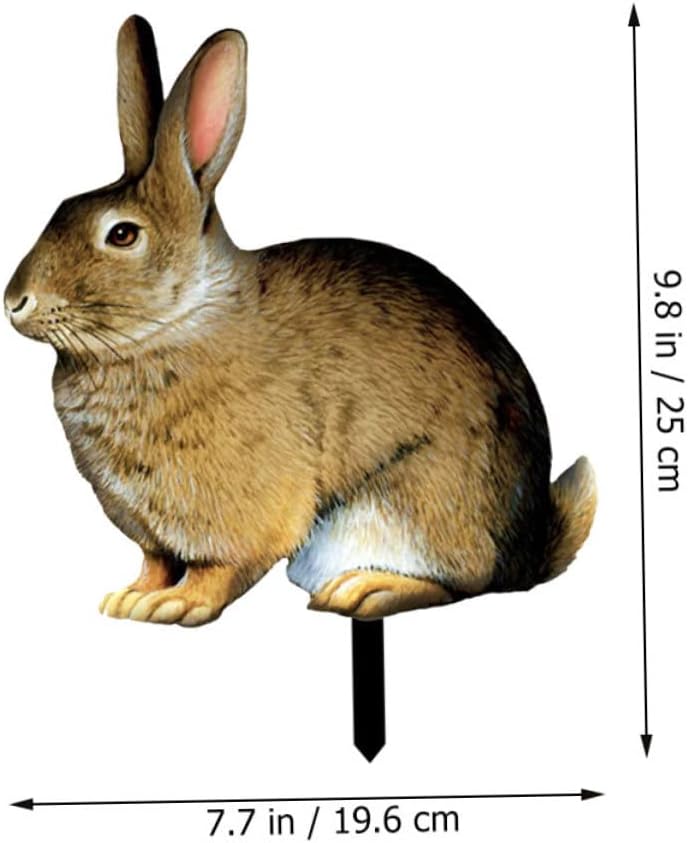 Alipis 5pcs Lawn Bunny Garden Stake Realistic Art for Courtyards Pathways for Easter Decor Outdoor Spaces Vibrant Lawn Ornament for Boys and Girls Bunny