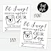 Hadley Designs 25 Black and White Wedding Hashtag Signs, Vintage Table Top Place Cards or Photo Booth Oh Snap Sign, Quotes for Wedding, Wedding Reception or Ceremony Decor