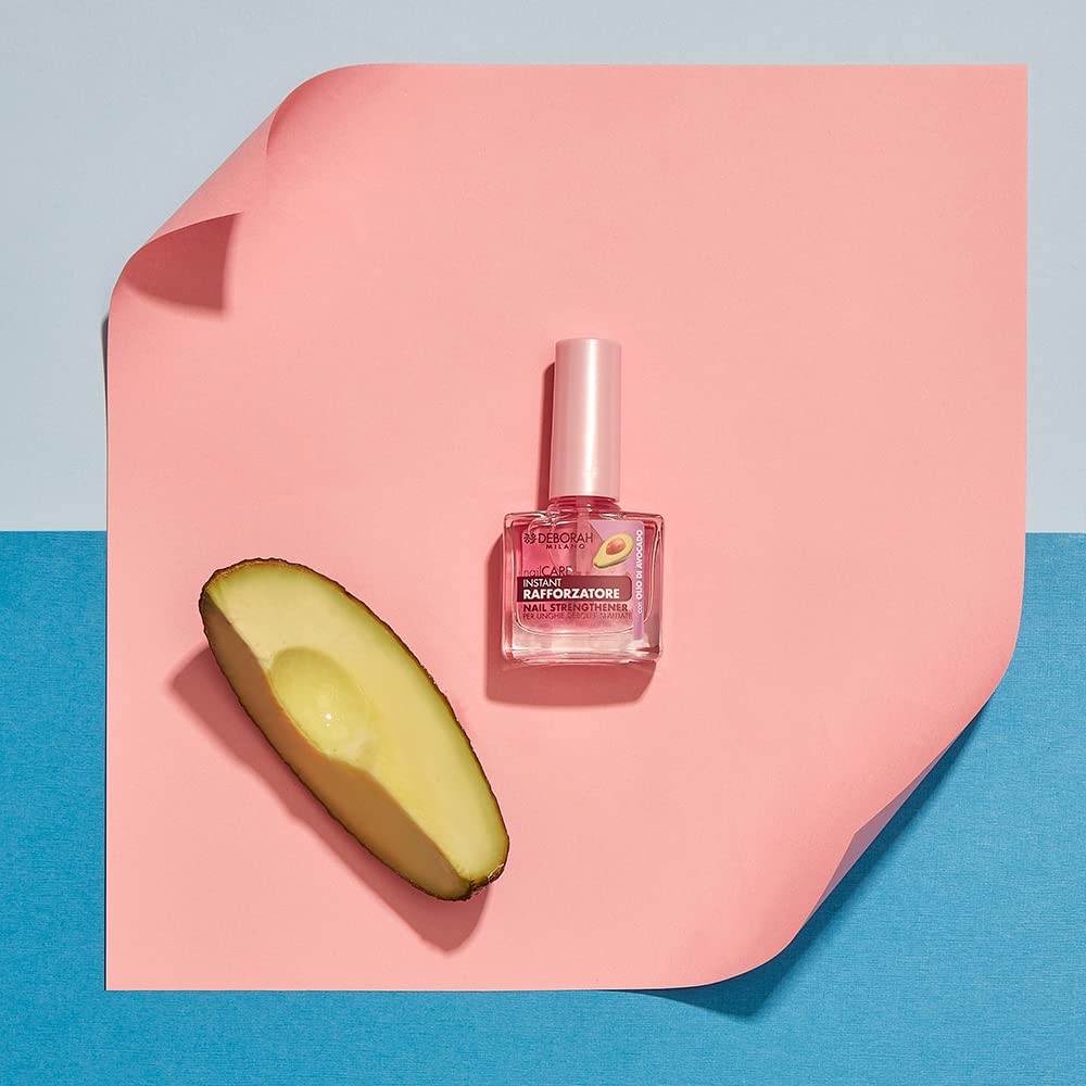 Deborah Milano - Smalto Trattamento Rafforzatore per Unghie Deboli e Sfaldate, con Calcio, Cheratina e Olio di Avocado, Ripara e Dona Nutrizione, 8.5 ml