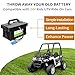SOLLVIE 24V 8Ah Lithium Battery, Compatible with Dynacraft Realtree 24V Power Wheels UTVs Ride-On Toys & Cars, Lighter and Longer Lasting, Built in 30A BMS, 2A Fast Charger and Connector Plug