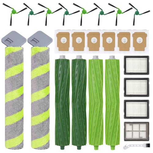 Image of Replacement Parts for iRobot Roomba 705X, Max 705 Combo Robot Vacuum | 25 Pack, 4 Roller Brush, 2 Mop Rollers, 4 Filters, 8 Side Brushes, 6 Dust Bags & 1 Cleaning Brush - Accessories Kit