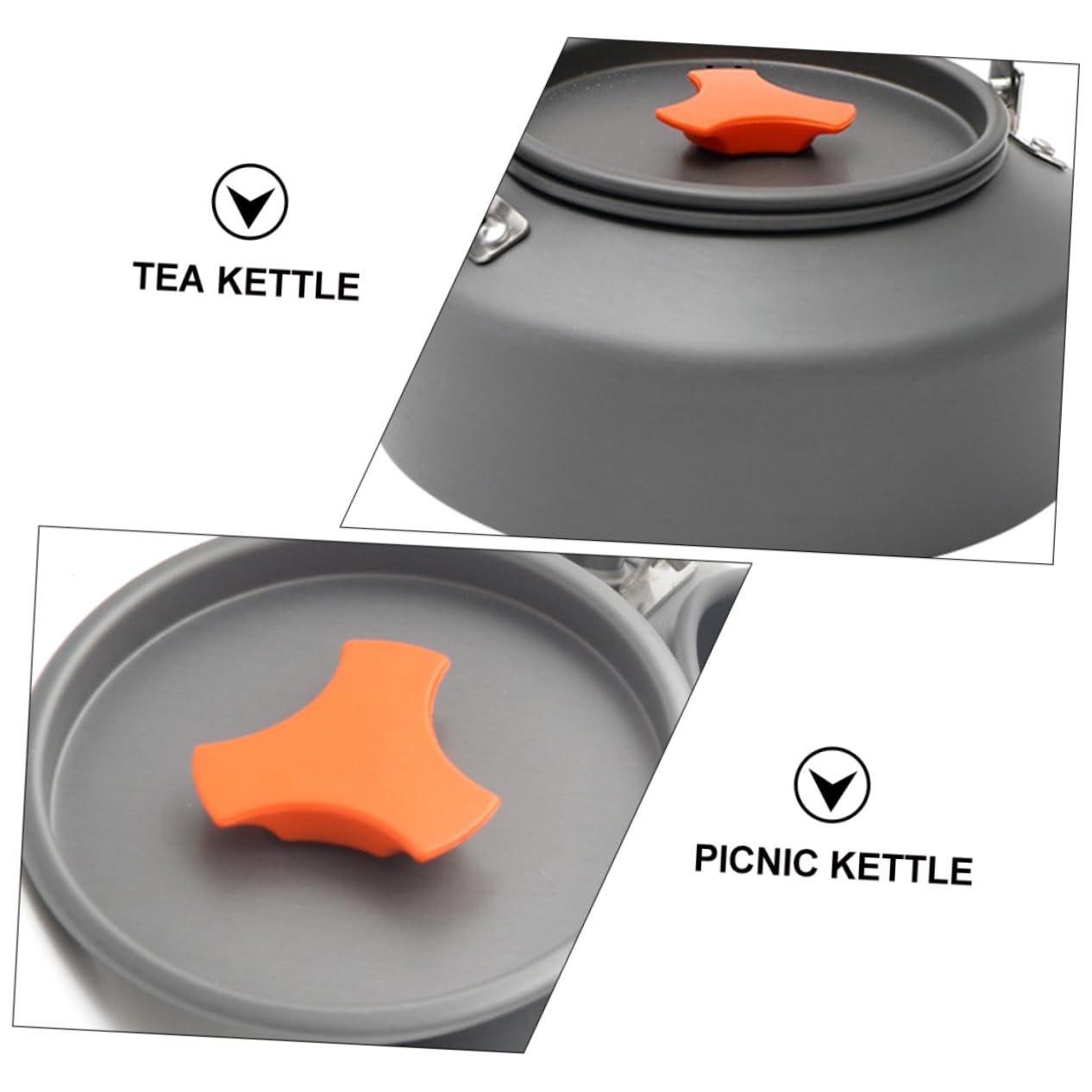 OSOLADY Camping Teapot Outdoor Kettle with Folding Handle Lightweight and Durable Design for Boiling Water and Making Tea Picnics and Camping Trips