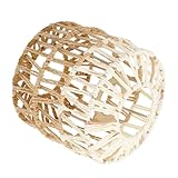 WATIIFUFU Pantalla Lámpara Colgante Tejida Vintage Cubierta Lámpara Bohemia para Salón y Comedor Diseño Artesanal Resistente Compatible Techo Decoración Duradera para Interiores