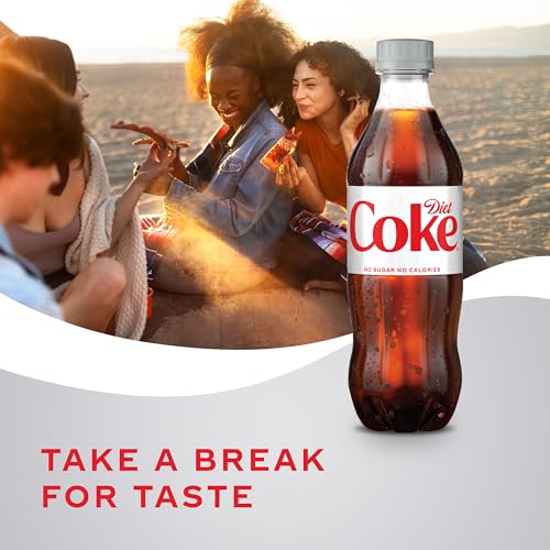 Image of Diet Coke Soda Soft Drink Bottles, 16.9 fl oz, 6 Pack