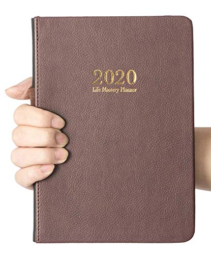 Life Mastery Planner - to Master Yourself - Weekly Planner, Organizer & Habit-Tracker Journal (Dated Jan-Dec 2020, Brown)