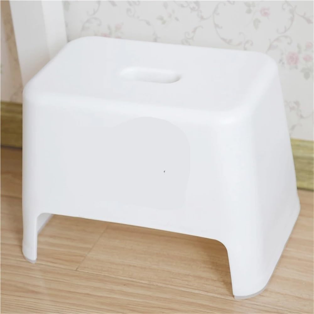 Reposapiés de plástico for adultos, taburete de baño con escalón elevado, ayuda for sentadillas, taburete de baño portátil, taburete de baño resistente for adultos, reposapiés antideslizante.