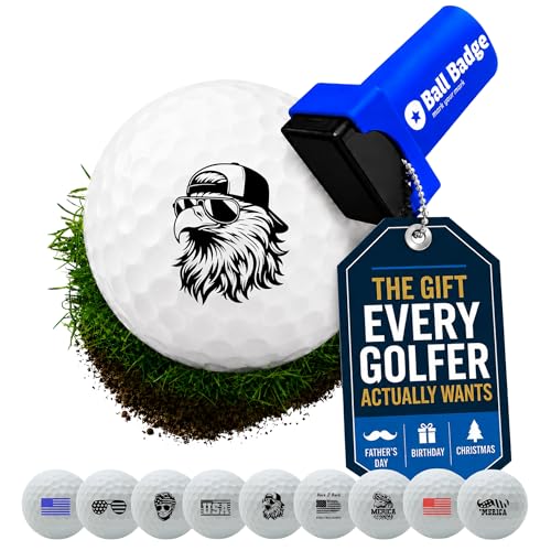 Ball Badge Bald Eagle Trucker Hat Stamp