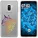 Produktbild PhoneNatic Case kompatibel mit Samsung Galaxy A8 Plus (2018) Silikon-Hülle Floral Katze M2-3