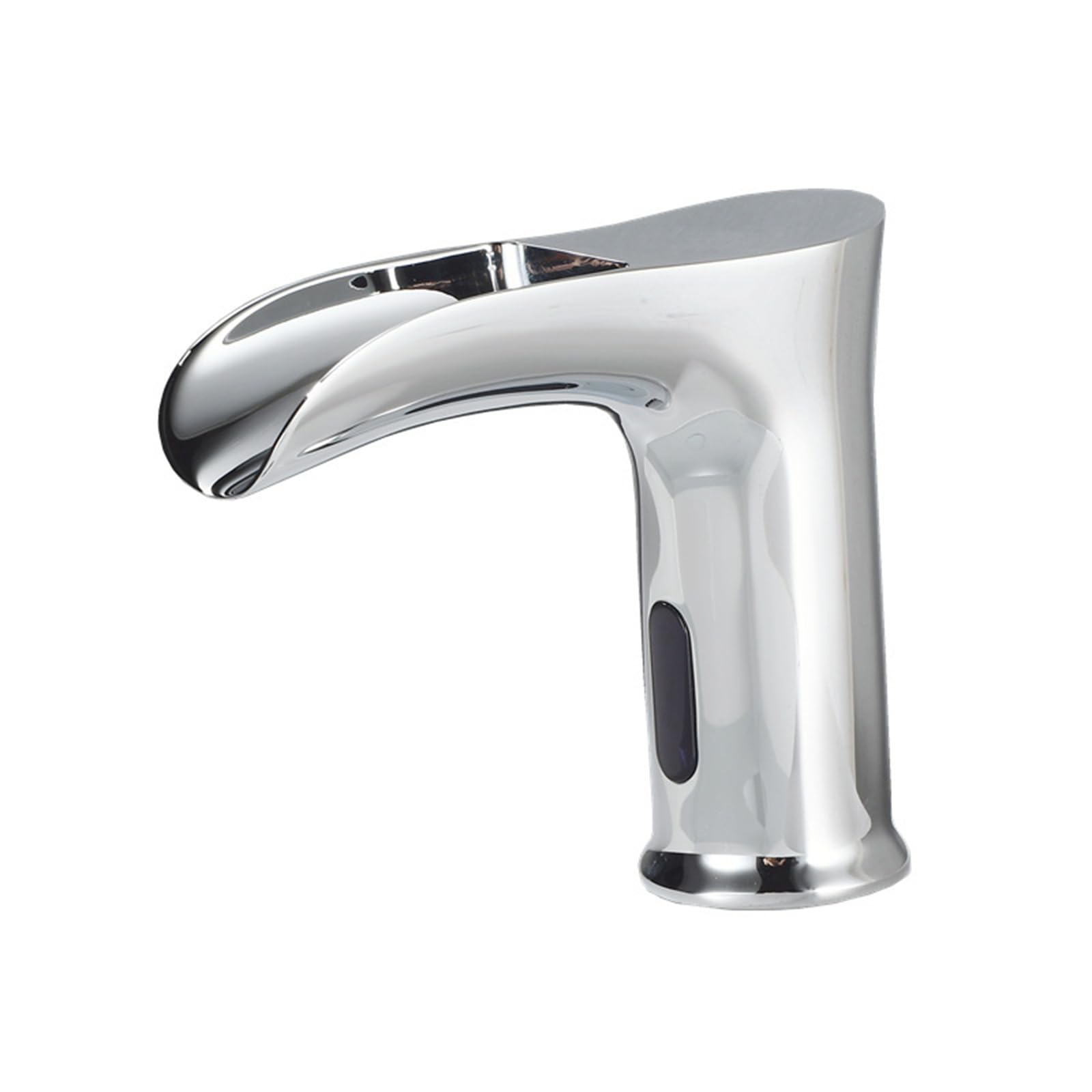 ZYCHSJXA Brass Waterfall Mixer Tap Touchless Bathroom Infrared Sensor Faucet Battery,Brushed