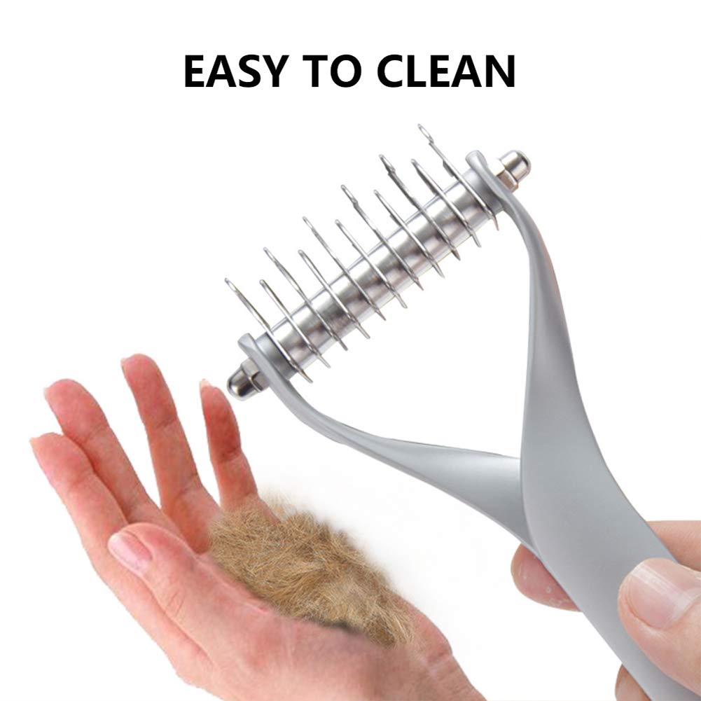 Peine Perro Cepillo Mascotas para Eliminar El Nudo Reduce Eficazmente La Caida De Cabello para Perros, Gatos, Gatitos, Pelo Largo Y Corto