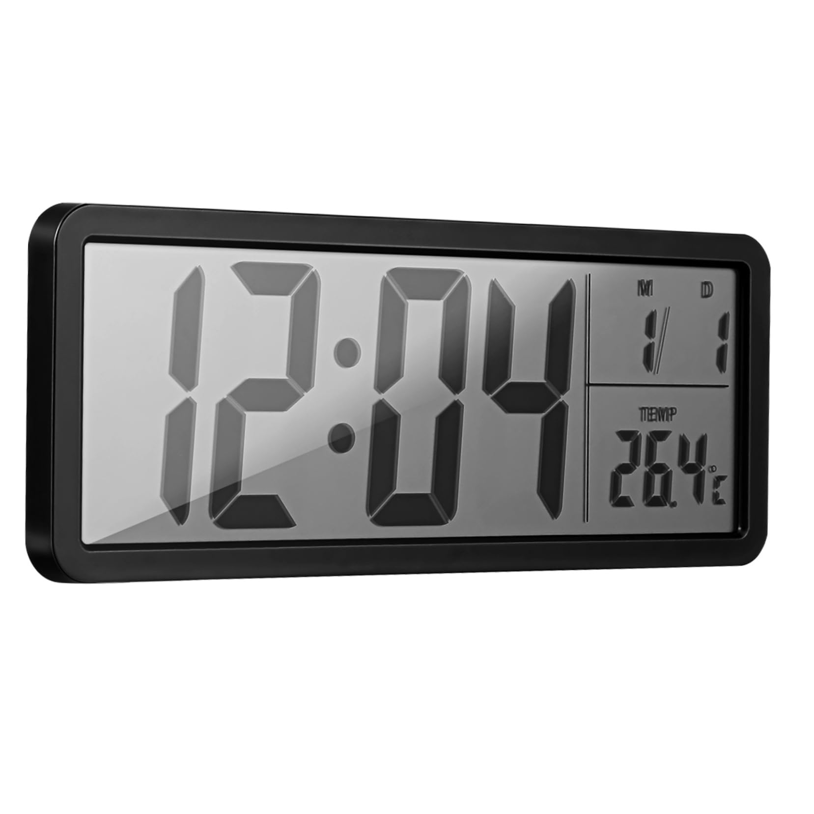Horloge murale numérique LED grand écran pour lire l'heure sans effort jour et nuit