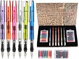 🎨【KIT COMPLET DE 26 PIÈCES POUR ARTISTES】Libérez votre créativité avec ce coffret exhaustif comprenant 6 stylos-plumes de calligraphie ergonomiques et 20 cartouches d'encre aux couleurs vibrantes. Parfait pour le lettrage manuel, l'illustration, la création de cartes de vœux et le bullet journaling.