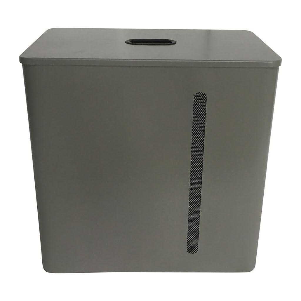 RUECAB – Caja de pellets – Capacidad: 70L – Con tapa – Material: acero – Dimensiones: 51 x 51,5 x 31 cm – Forma rectangular – Stock 3 bolsas de pellets de 15 kg