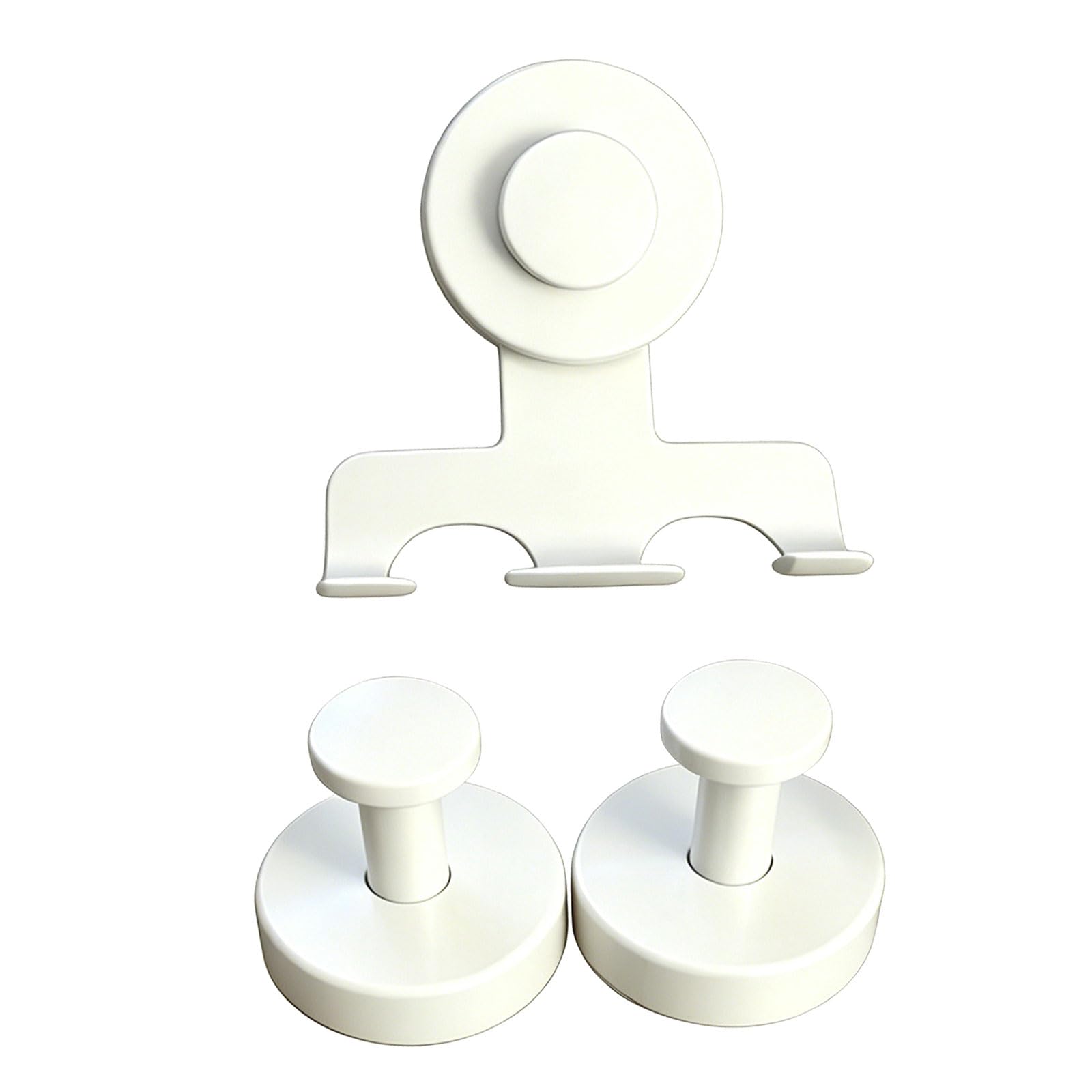 Mekalero Bathroom Wall Mount Shaving Organizers with Strong Suction Cups Holds Multiple Grooming Tool Suction Cup Shaving Holder
