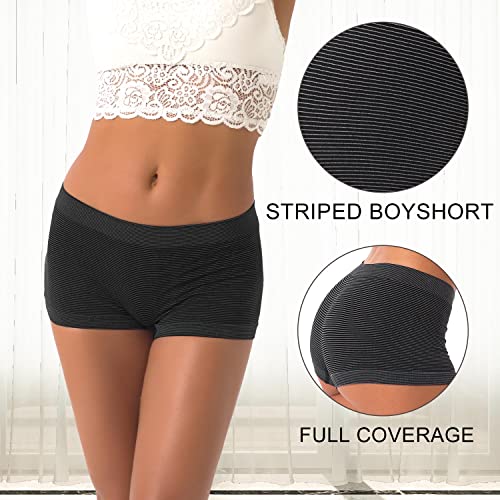 DEEP TOUCH Boy Shorts Underwear Women Ladies Boyshorts Panties Spandex Panty Workout Boxer Briefs4