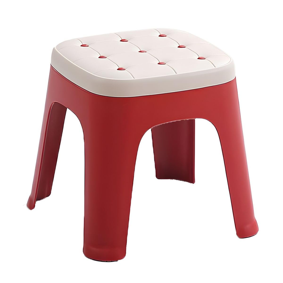 ISTARA Plastic Stool Household Restaurant Chair Thickened Unbreakable Plastic High Kids Stool Non-Slip Stackable Modern Simple Design and Rust-Resistant Legs with high Load Capacity-picture-33