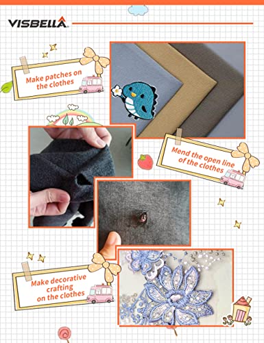 Visbella 1 Min Fast Drying Liquid Stitch Fabric Adhesive Glue Strong Bond Clear Drying Waterproof Sew Glue Permanent Washable For Repair, Make Patches On Clothes, Denim, Leather, Flannel, All Fabrics #TOP2