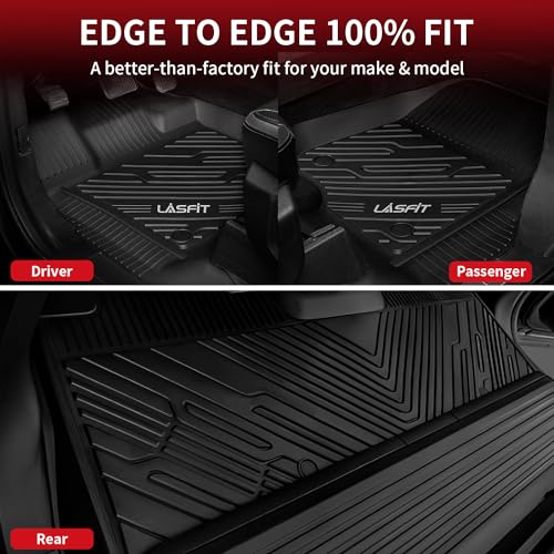 Image of LASFIT Floor Mats for Ford F-150 2015-2026 SuperCrew, w /Fold Flat Storage