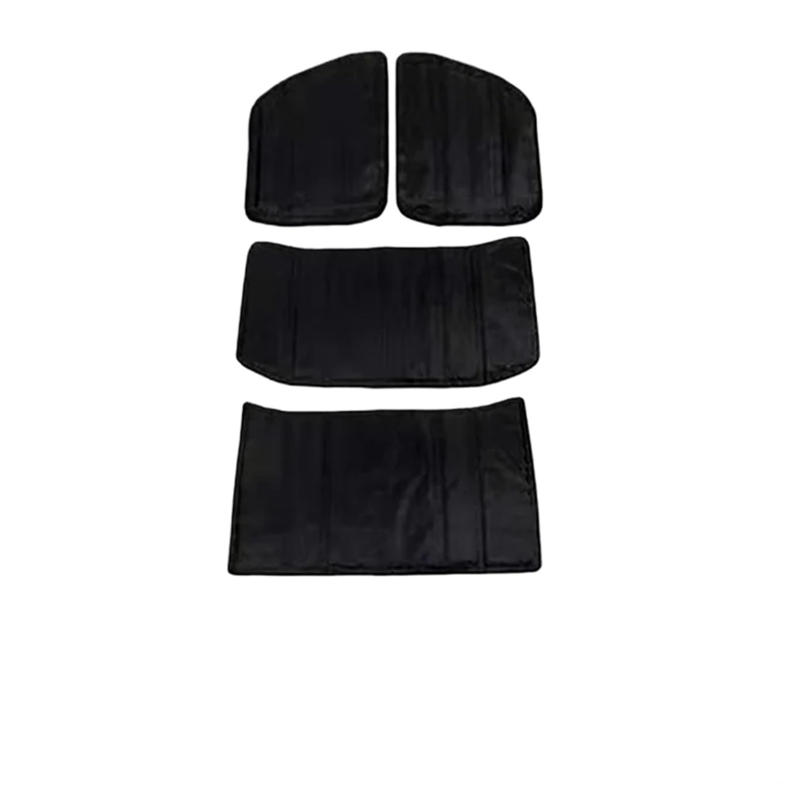 JIMYRA Tappetino isolante acustico per Jeep, per Wrangler JK 12-17 JL 18-21 2/4 porte Hardtop, lunotto posteriore, soffitto, tetto, isolamento termico in cotone (4 pezzi)