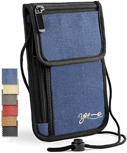 Passport Holder- by YOMO. RFID Safe. The Classic Neck Travel Wallet
