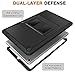 MoKo Case Fit Samsung Galaxy Tab A 10.1 2019, [Heavy Duty] Shockproof Full Body Rugged Stand Back Cover Built-in Screen Protector for Galaxy Tab A 10.1 inch SM-T510/SM-T515 2019 Tablet - Black