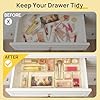 Vtopmart 25 PCS Clear Plastic Drawer Organizers Set, 4-Size Versatile Bathroom and Vanity Drawer Organizer Trays, Storage Bins for Makeup, Bedroom, Kitchen Gadgets Utensils and Office #1