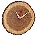 Produktbild TFA Dostmann 60.3046 Tree-O-Clock Analoge Wanduhr aus echtem Eichenholz (braun mit Batterien)