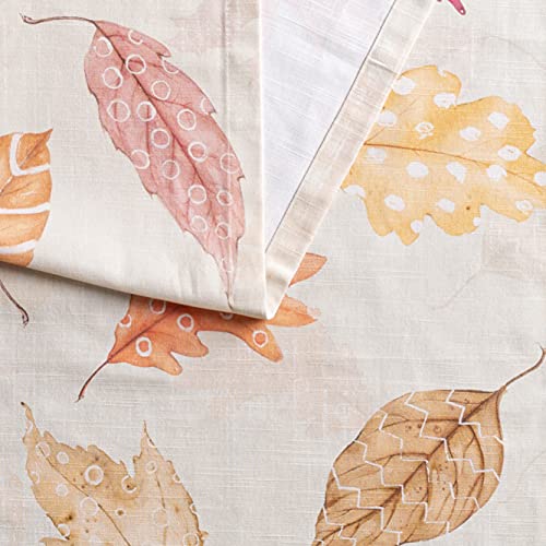 Maison d' Hermine Table runner 100% Cotton Single Layer Table Runners 230 CM long for Christmas Decorations Home Kitchen Dining Party Wedding Bridal Shower (Colours Of Autumn - Image 3