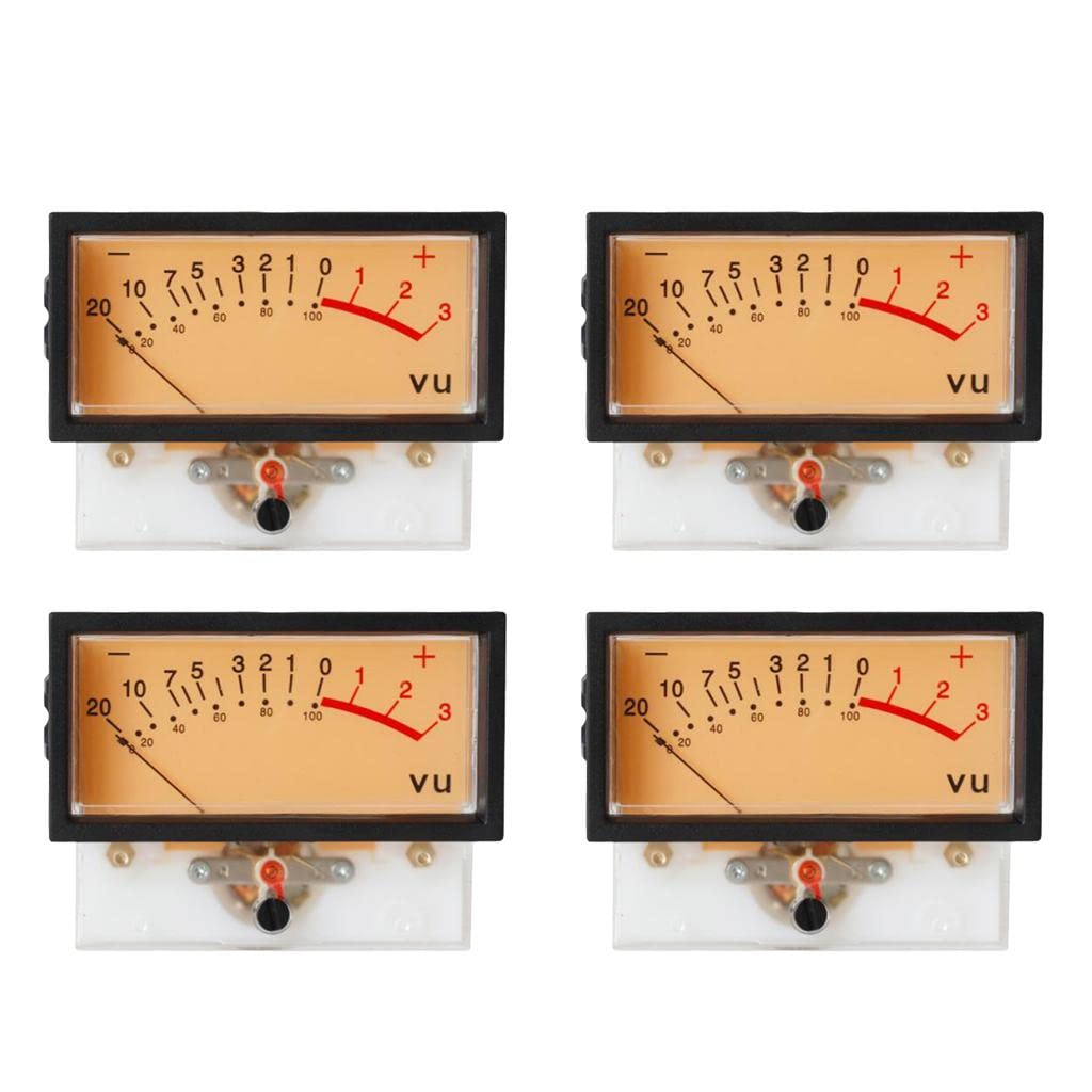 VELURA 4 Pieces High Precision VU Meter Header TN-73 Analog VU Audio Level Meter|4 x VU Meter|Panel Meters-picture-31