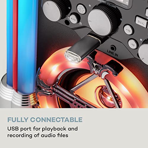 auna Arizona Sing Jukebox – Jukebox Compact et rétro avec Platine CD, Bluetooth, USB, MP3, Micro Filaire Inclus, Support… - Les Beatles, Paul McCartney, John Lennon, RIngo Starr, George Harrison auna Arizona Sing Jukebox - Jukebox Compact et rétro avec Platine CD, Bluetooth, USB, MP3, Micro Filaire Inclus, Support… – Image 4