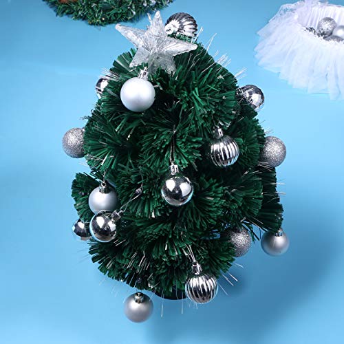 STOBOK 34 peças de enfeites de bola de Natal 40 mm à prova de estilhaçamento Bolas para decoração de