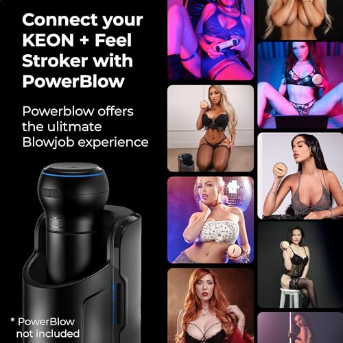 Image of KIIROO Keon Automatic Male Masturbator with Stroker Sleeve, App Control, Wi-Fi & Bluetooth, Hands-Free Design, Up to 230 Movements Per Minute, Interactive USB Rechargeable Device